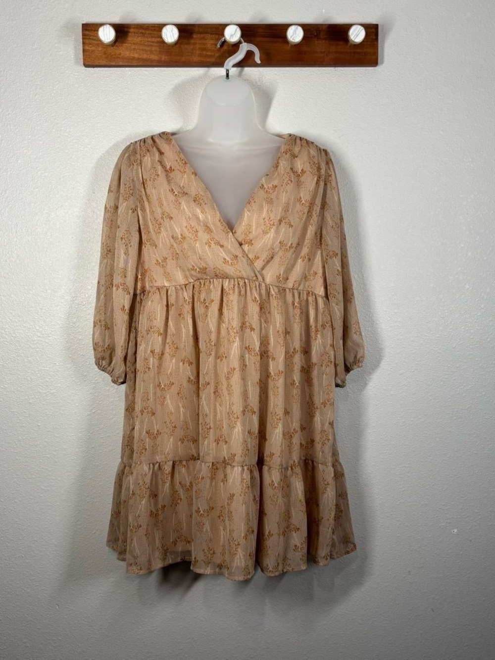 Gilli Stitch Fix Tiered Floral Boho Fall CottageCore Dress Women’s Size Small